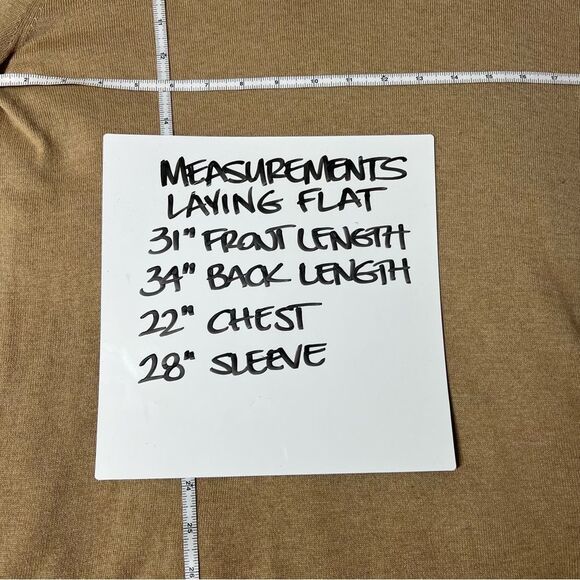 Gap Designed + Crafted Women’s Size Large Turtleneck High Low Sweater Khaki Tan - Picture 5 of 6